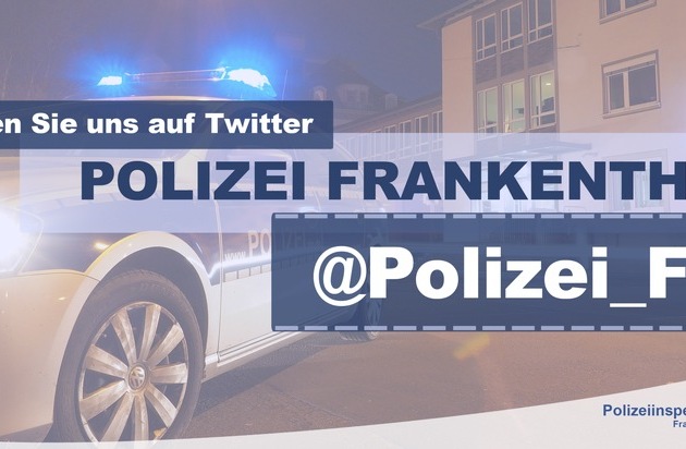 POL-PDLU: (Frankenthal) - Verkehrsunfall im Begegnungsverkehr - Presseportal.de (Pressemitteilung)