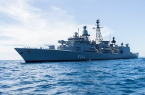 Presse- und Informationszentrum Marine: Fregatte "L&uuml;beck" schlie&szlig;t sich Einsatzverband der NATO an 