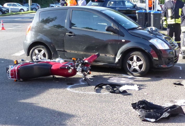 POL-DN: Drei Unf&auml;lle - drei Leichtkraftradfahrer verletzt