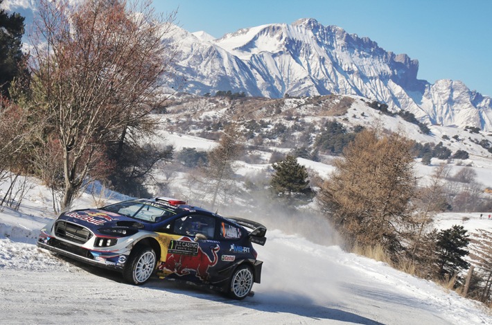 Bild zum Beitrag: Ford Fiesta WRC gewinnt bei seinem Rallye-WM-Debüt die Rallye Monte Carlo 