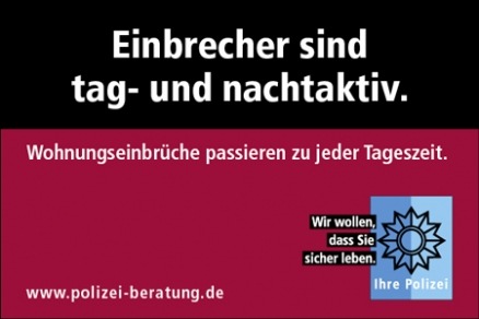 POL-HM: Ankündigung: &quot;Sicher wohnen - Einbruchschutz&quot; - Beratungen zum Tag des Einbruchschutzes in Hameln