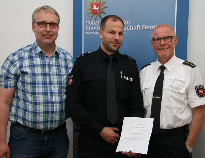 POL-EL: Lingen/ Haren - Polizeikommissar Florian Lachmann nach Jura-Studium Dipl.-Jurist