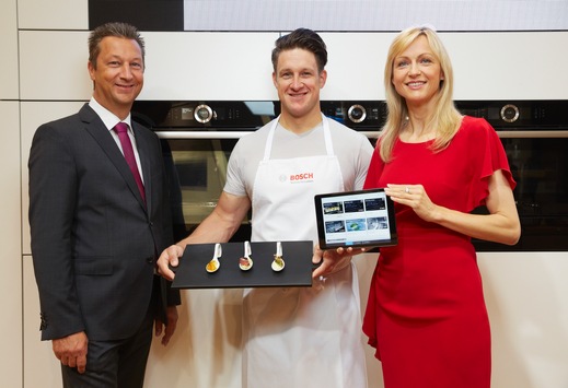Köstliche Gerichte - perfekt gestemmt / Inge und Matthias Steiner präsentieren die Hausgeräte-Innovationen von Bosch zur IFA 2015 