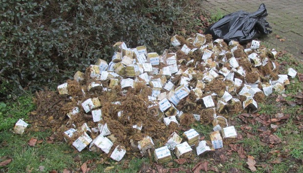 POL-NI: Drogen-Indoorplantage im Wald entsorgt - Polizei hofft auf Zeugenhinweise