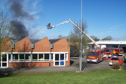 POL-NI: Brand in Schlosserei der Paritätischen Lebenshilfe