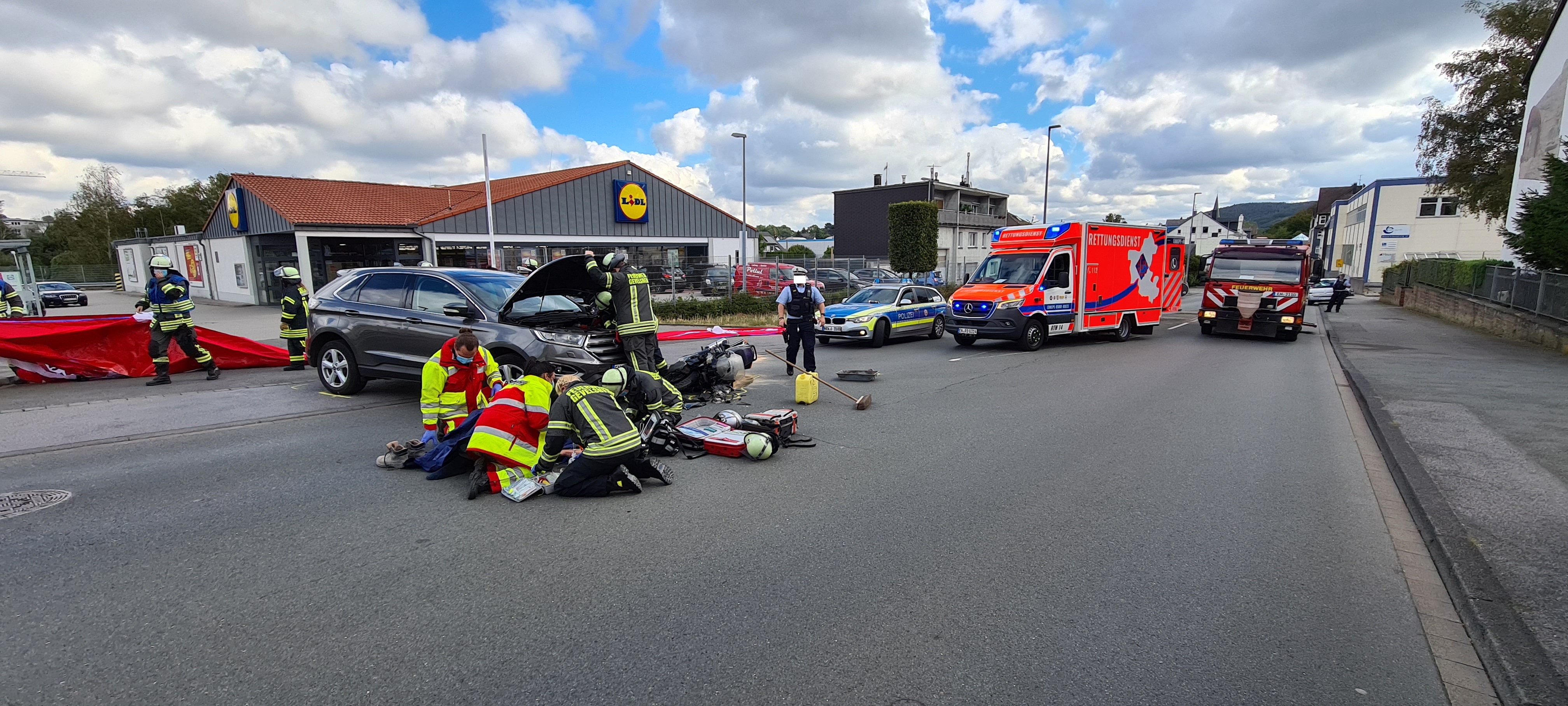 fw en verkehrsunfall auf der rosendahler strasse presseportal