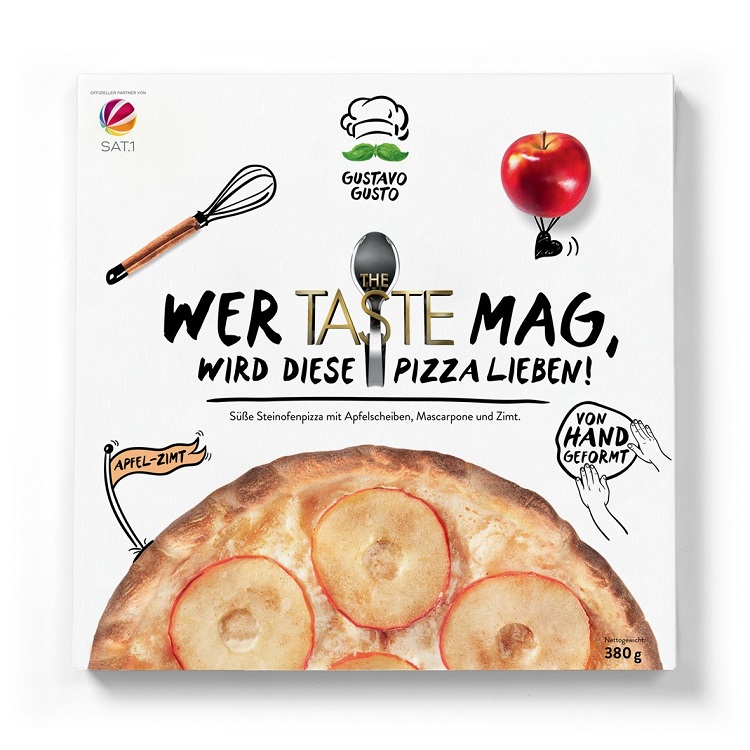 Apfel Tiefkuhlpizza Mit Einem Hauch Von Zimt Gustavo Gusto Neue Susse Presseportal