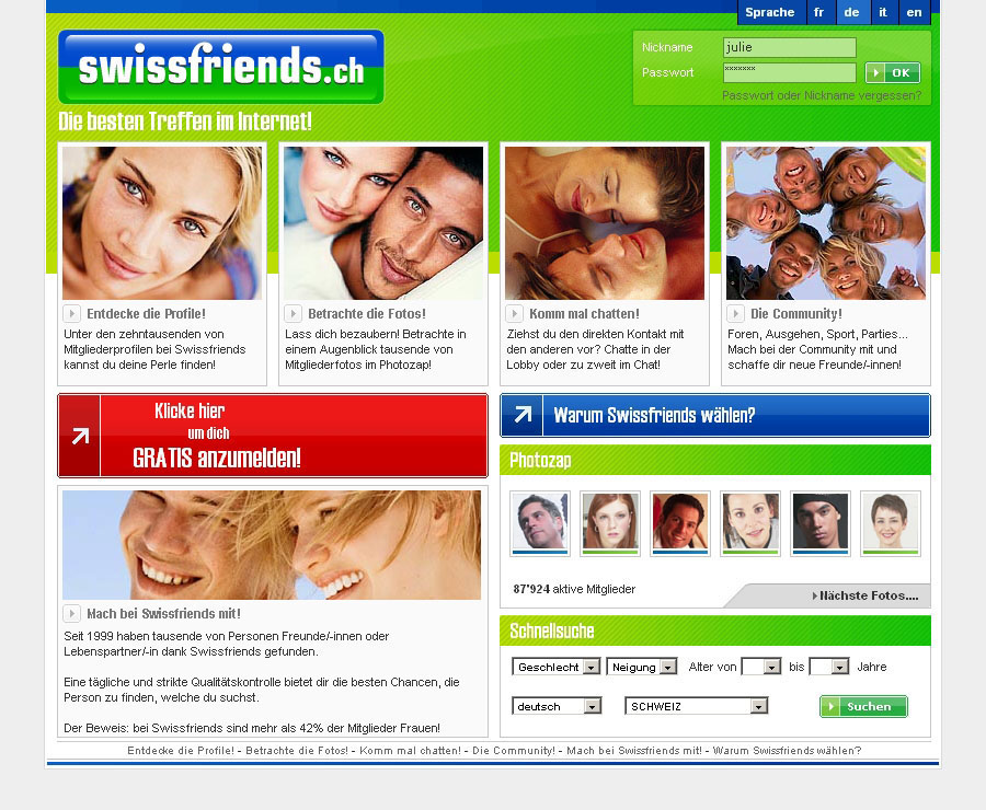 Swissfriends erfahrungen