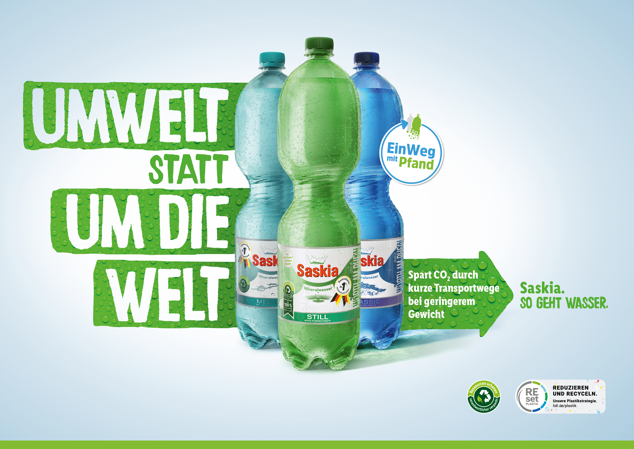 Saskia So Geht Wasser Lidl Startet Kampagne Zum Flaschenkreislauf Presseportal