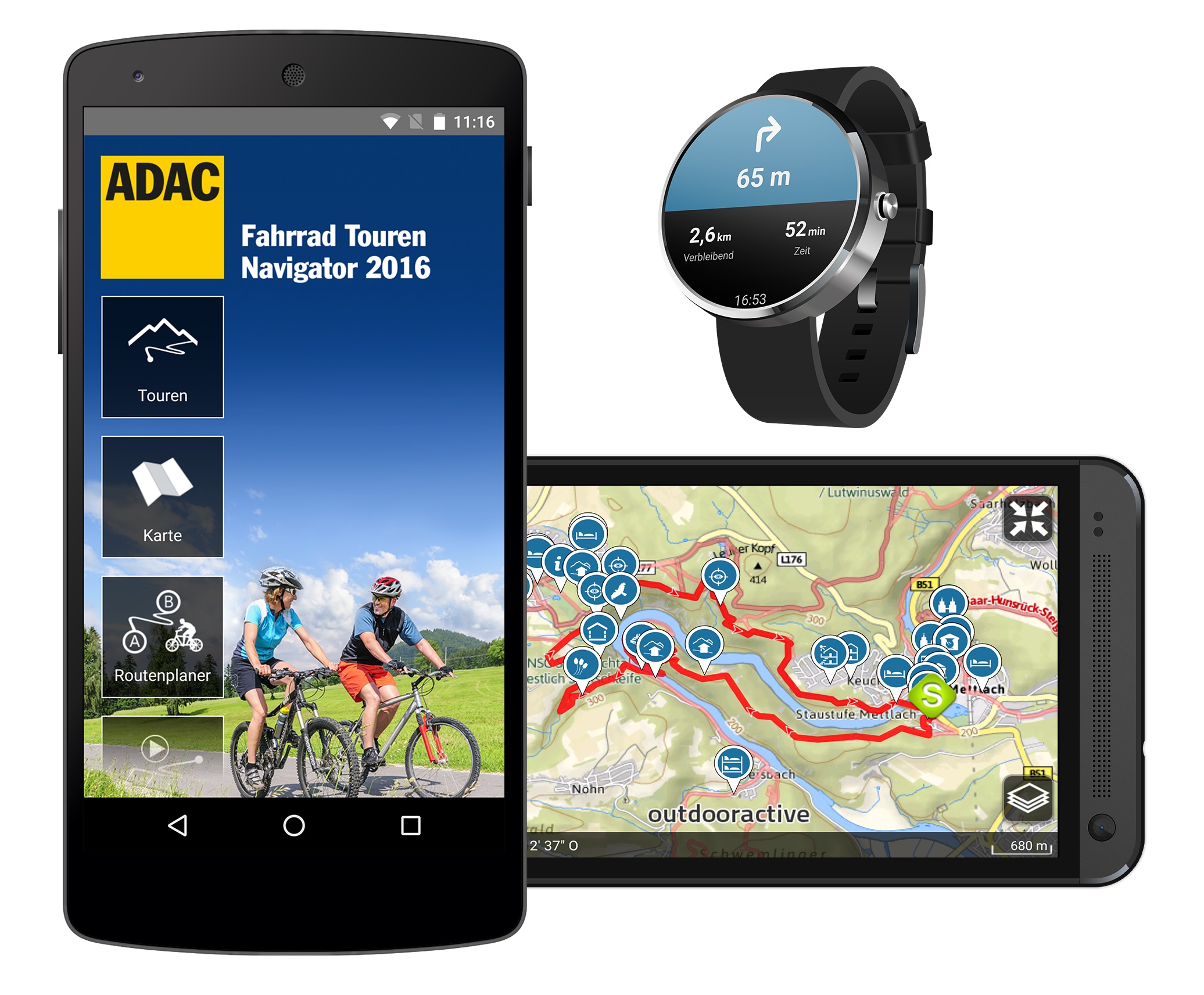 Mit neuen Apps über Stock und Stein / ADAC Fahrrad