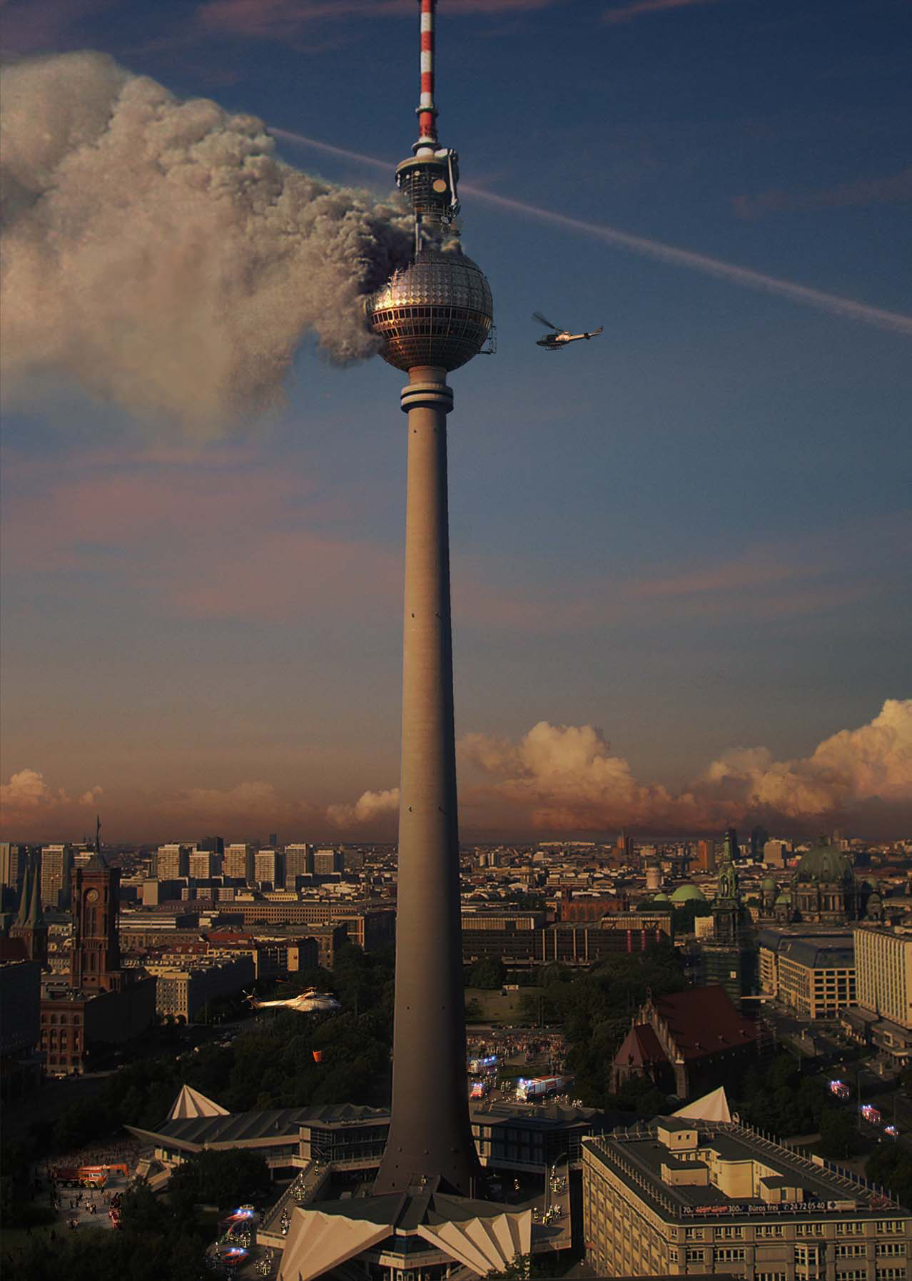 Feuer im Berliner Fernsehturm: &quot;Das Inferno - Flammen über Berlin