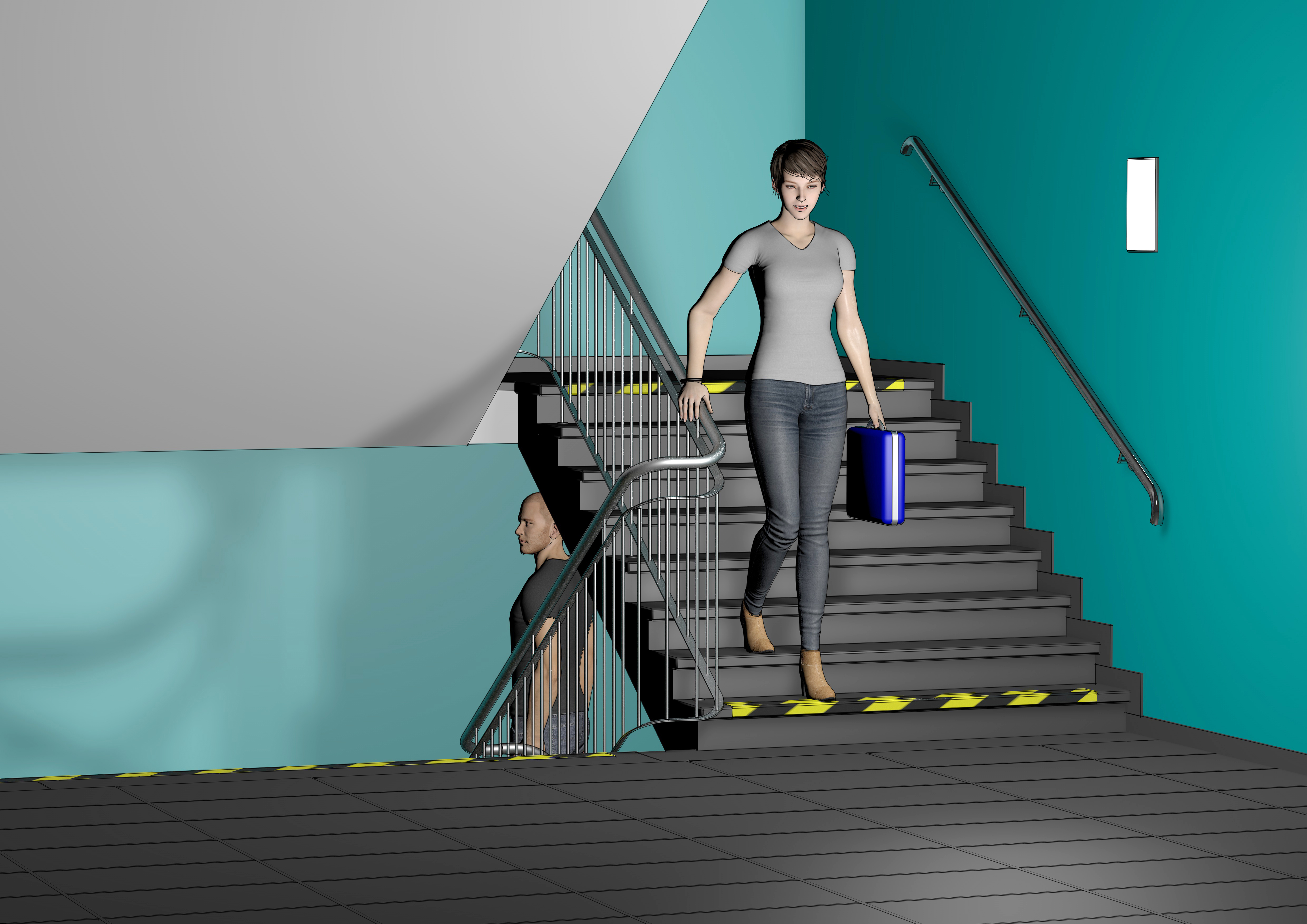 Ratgeber Treppen und Stufen in sitzender Position mit