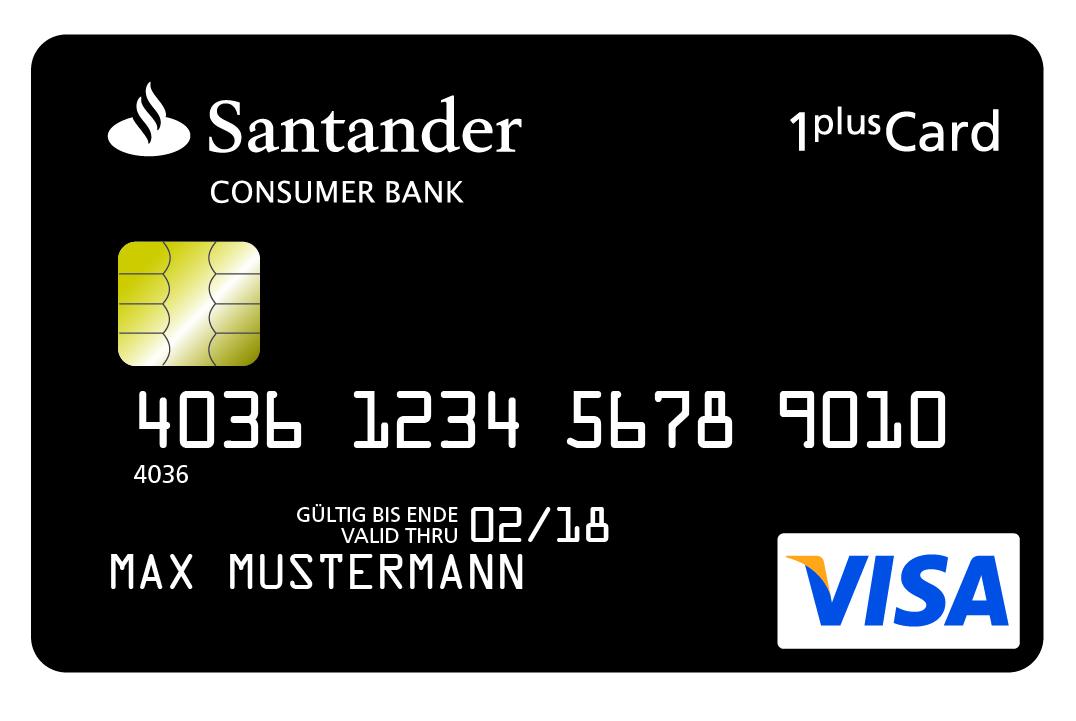 Santander Bietet 1plus Visa Card Mit Kostenlosem Girokonto Presseportal