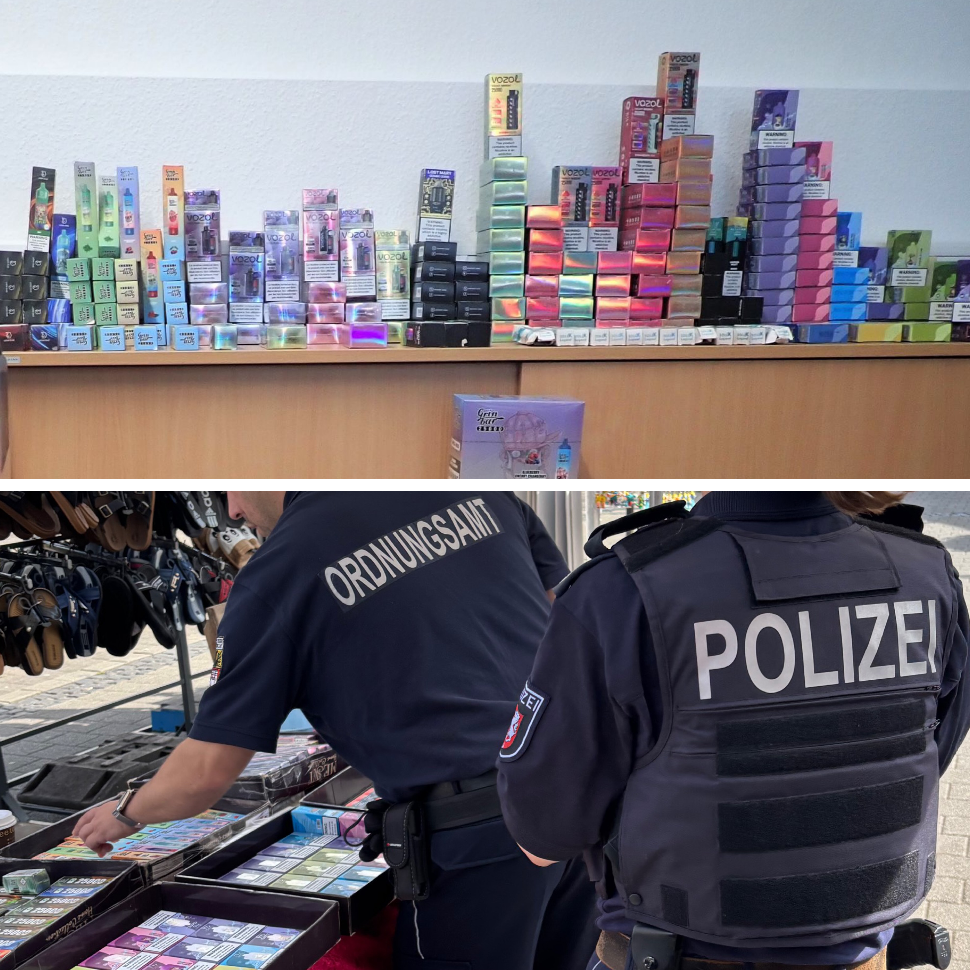 POL-DU: Marxloh: Gewerbekontrolle: Illegale Vapes aus dem Verkehr gezogen |  Presseportal