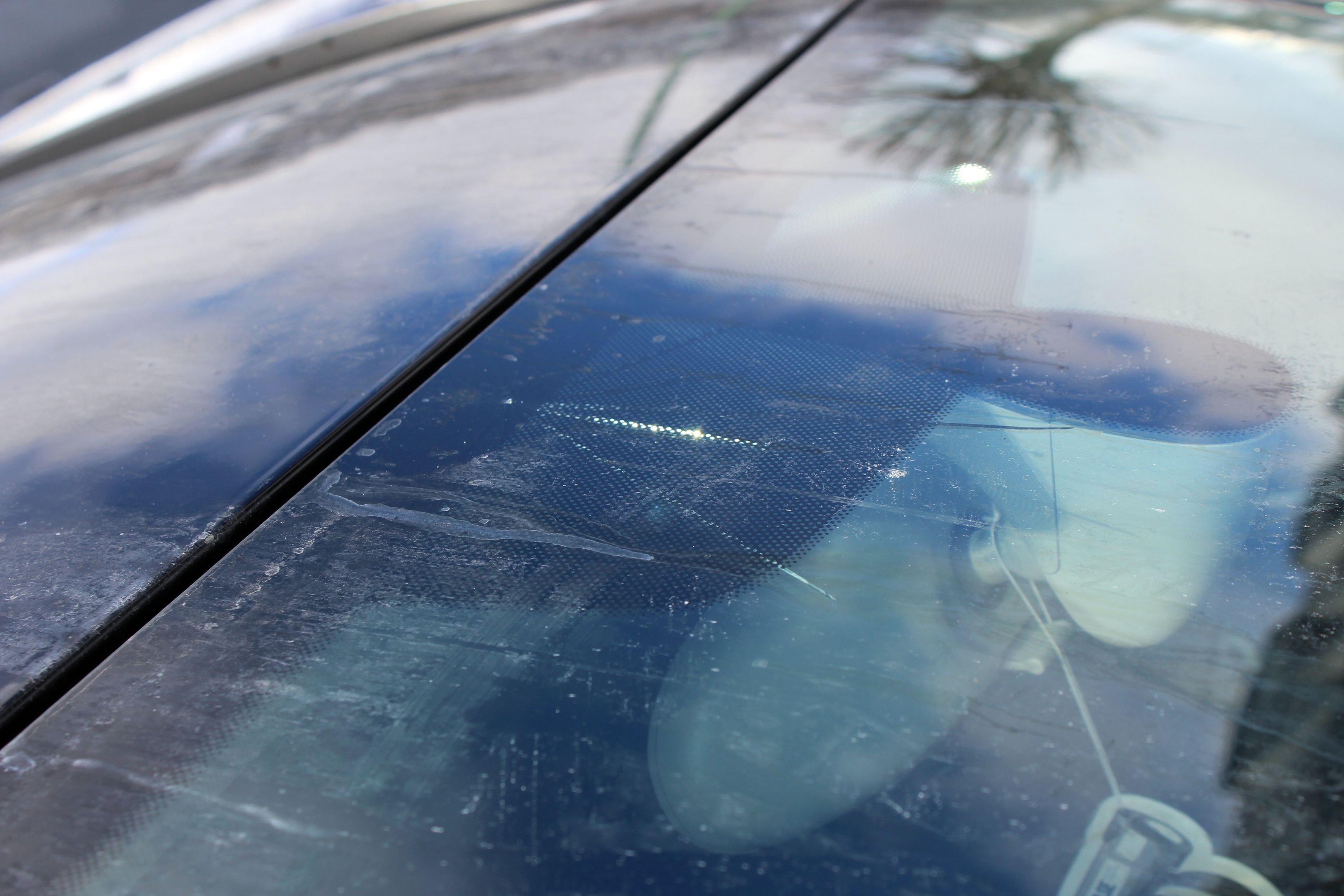 Auto Windschutzscheibe Auftauen Eis Pov Von Innen Mit Dash
