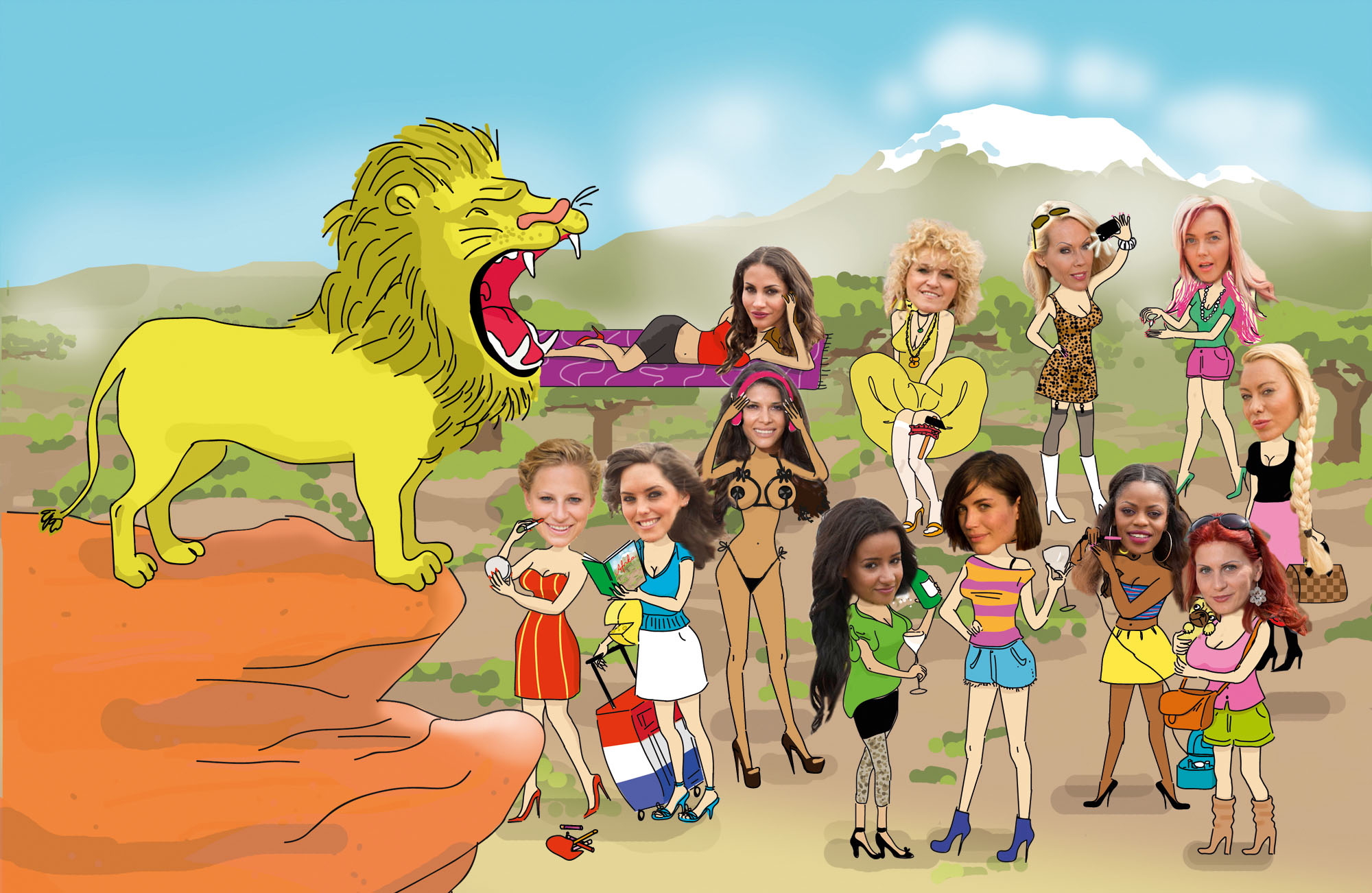 Da wird die schwarze Mamba rot: ProSieben schickt Reality Queens auf  Safari - ab ... | Presseportal