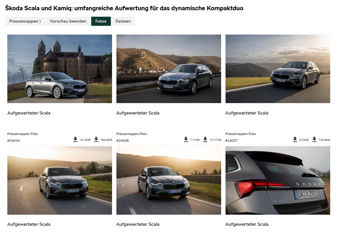 Škoda Auto startet Produktion der aufgewerteten Versionen von Scala und  Kamiq
