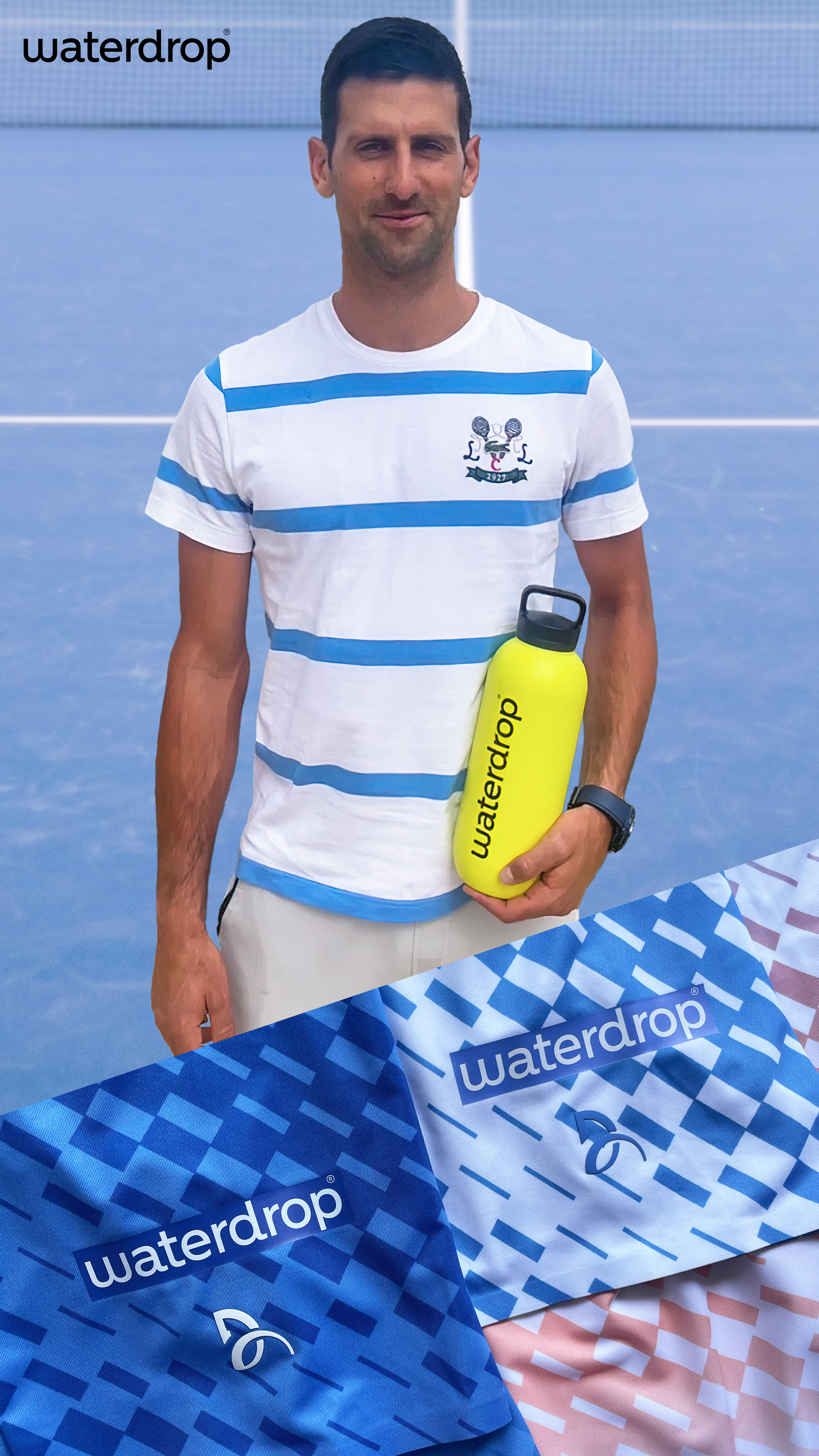 Novak Djokovic mischt die Getränkeindustrie auf Tennisstar investiert in waterdrop® Presseportal