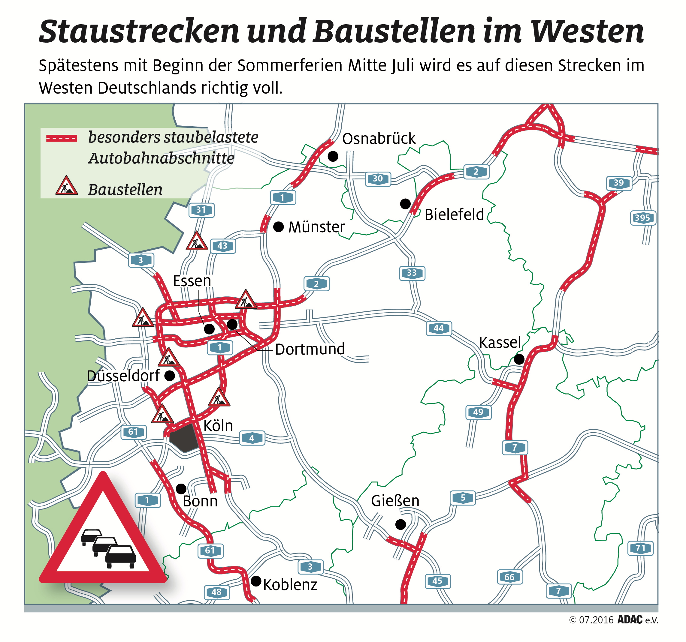 Verkehrslage Auf Den Fernstraßen Spitzt Sich Zu / ADAC-Stauprognose Für ...