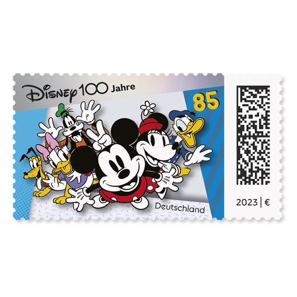 PM: „100 Jahre Disney“ Briefmarke mit Micky Maus und Freunden