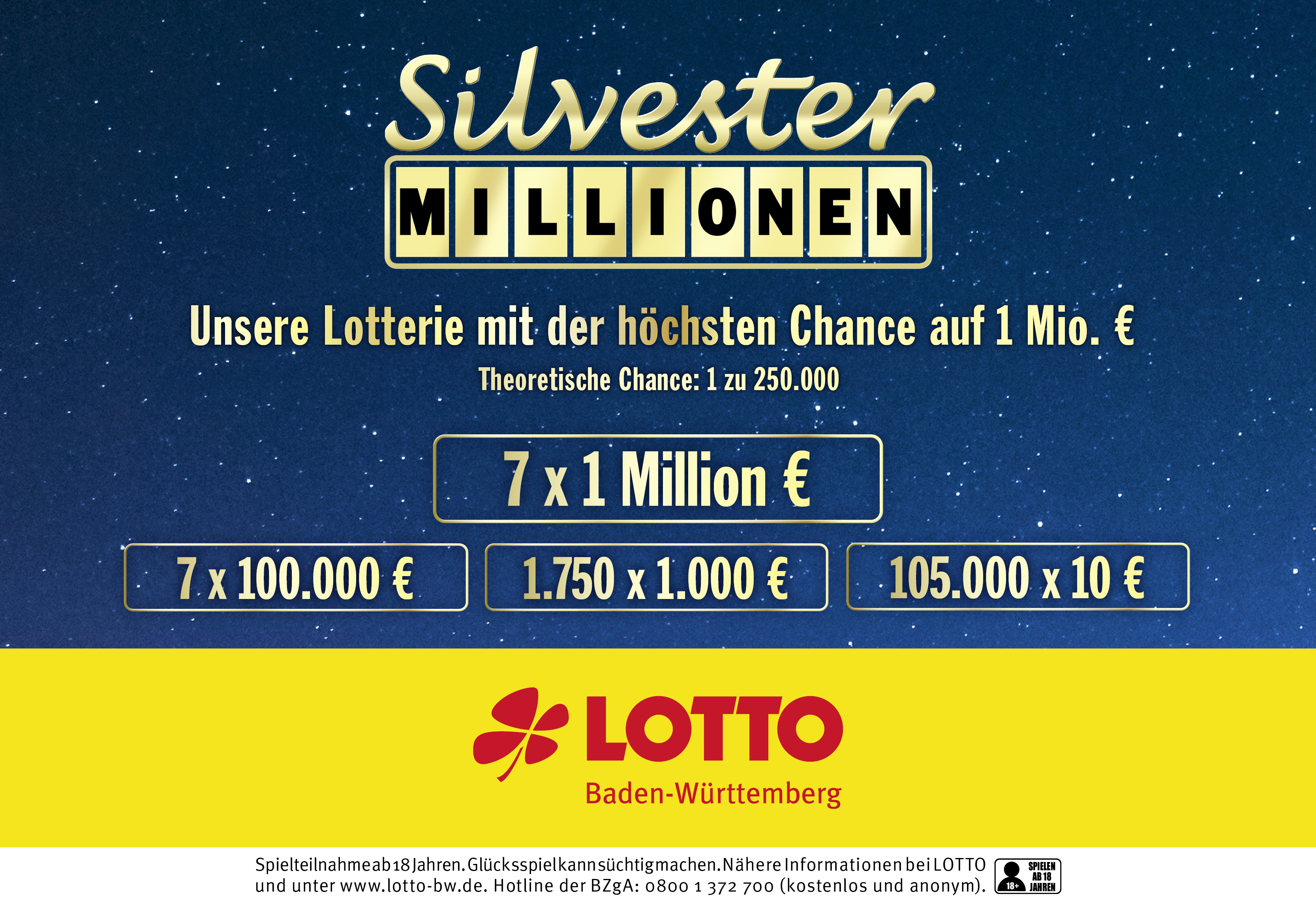 Lotterie Silvester Millionen Glanzt Mit Noch Mehr Gewinnen Presseportal