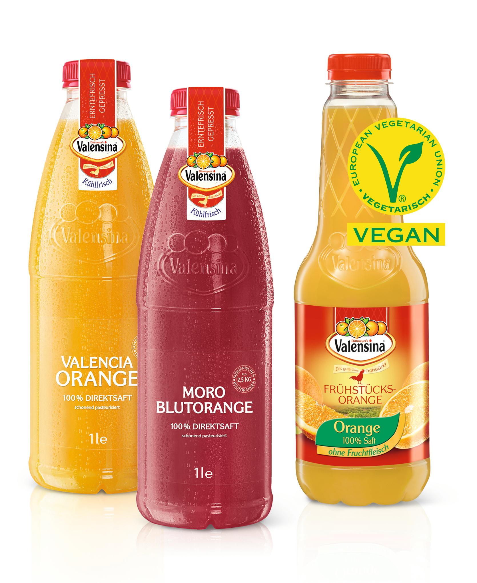 Valensina Säfte mit V-Label des Vegetarierbundes Deutschland e.V. (Vebu)  zertifiziert | Presseportal
