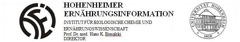 Hohenheimer Ernährungsinformation (HEI) Institut für Biologische Chemie und Ernährungswissenschaft