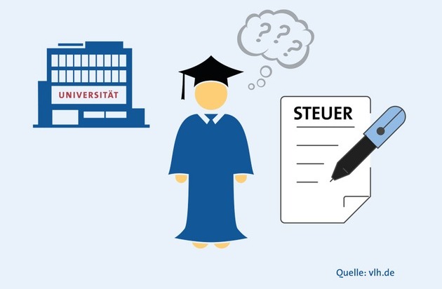 Vereinigte Lohnsteuerhilfe e.V. - VLH: Studium und Steuererklärung: So holen Studenten das Beste für sich raus