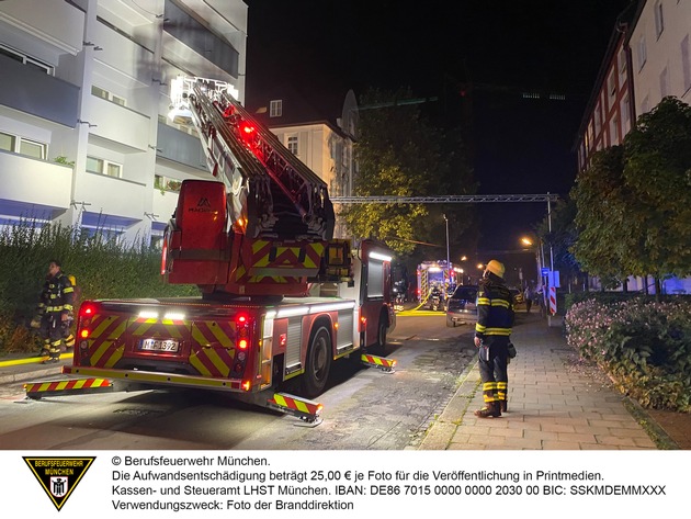 FW-M: Wohnung in Vollbrand (Thalkirchen)