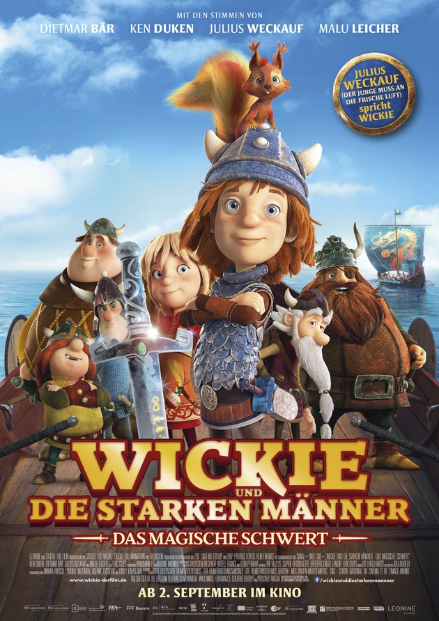 WICKIE UND DIE STARKEN MÄNNER - DAS MAGISCHE SCHWERT ab 2. September 2021 im Kino!