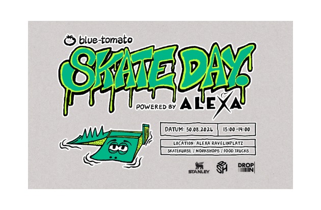 PM: Das ALEXA lädt am 30. August zum Blue Tomato Skateday ein