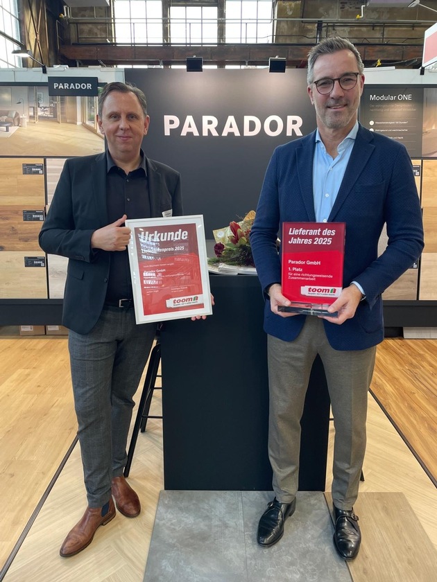 Parador als Lieferant des Jahres von Toom ausgezeichnet