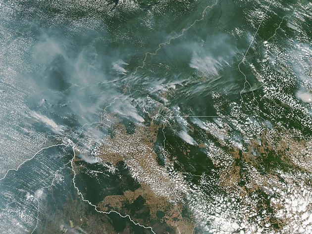 Rauch verhüllt halben Kontinent - Südamerikas Wälder brennen