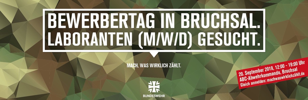 Laboranten gesucht - Bewerbertag der Bundeswehr in Bruch-sal