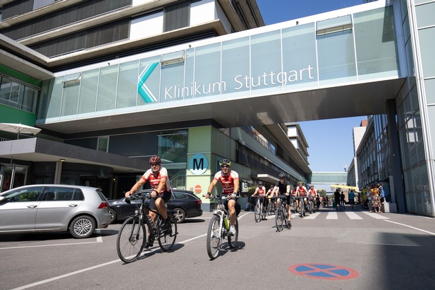 Radtour pro Organspende macht Halt im Klinikum Stuttgart