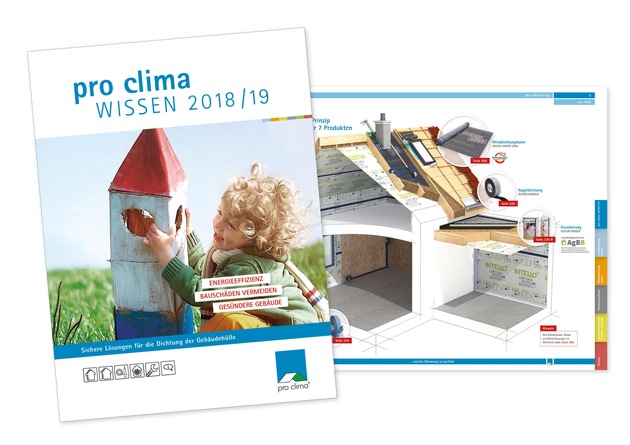 pro clima präsentiert neue Produkte für die Gebäudehülle: Halle 7 Stand 503/DACH+HOLZ 2018 in Köln: Das neue Planungs- und Sanierungshandbuch WISSEN ist da
