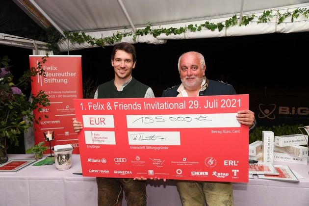 155.000 Euro für Kinder in Bewegung - Felix Neureuther freut sich über Premiere seines 1. Charity-Golfturniers