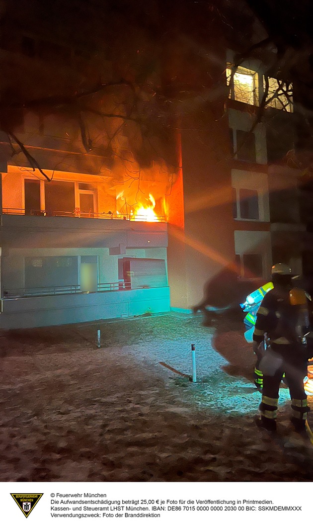 FW-M: Brandausbreitung verhindert (Hasenbergl)