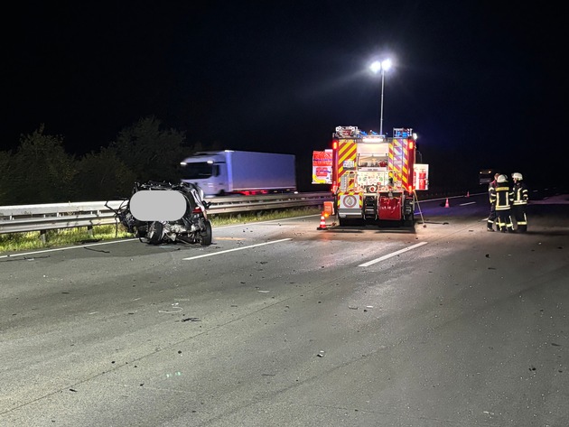 FW-ROW: Verkehrsunfall auf der Autobahn 1 zwischen Sittensen und Elsdorf