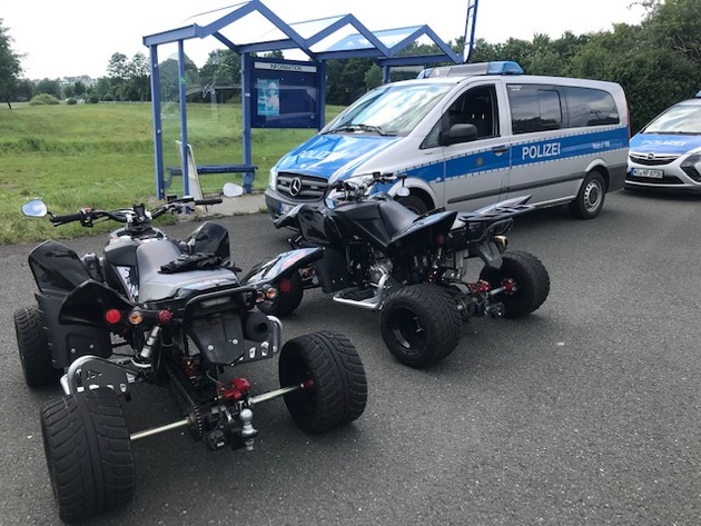 POL-LDK: Bischoffen-Niederweidbach- Regionaler Verkehrsdienst kontrolliert: Quads und Motorräder aus dem Verkehr gezogen