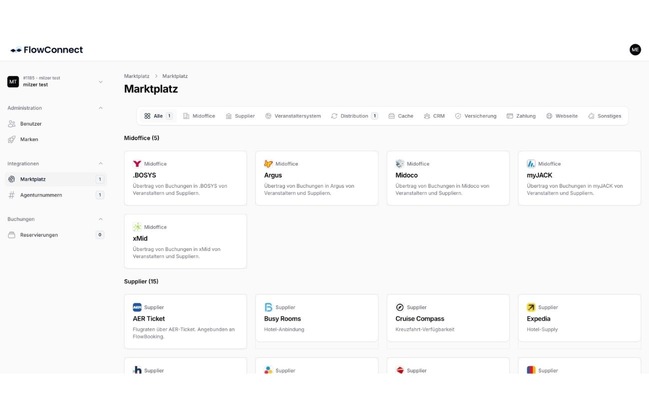 milzer launcht FlowConnect Marktplatz &ndash; Der neue Tourism-Hub f&uuml;r vernetzte Systemlandschaften