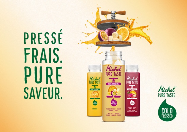 «Michel Pure Taste»: la saveur pure des jus de fruits frais pressés à froid