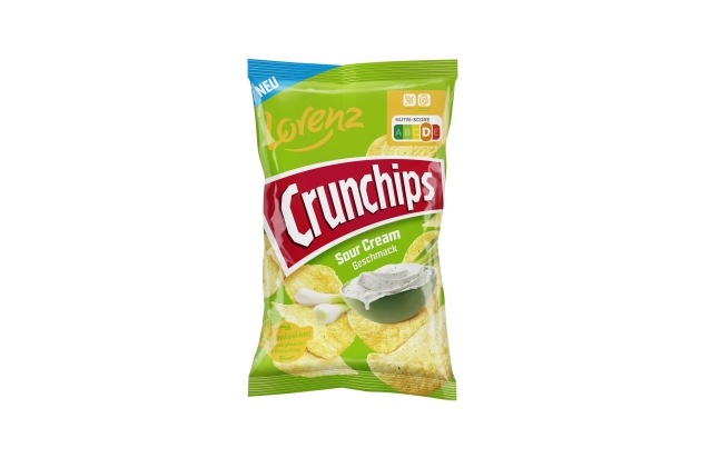 Presseinformation Lorenz: Crunchips jetzt neu in der Geschmacksrichtung Sour Cream