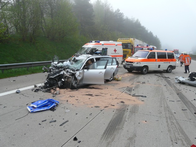 POL-WL: Pkw fährt unter Lkw, Beifahrerin tödlich verletzt