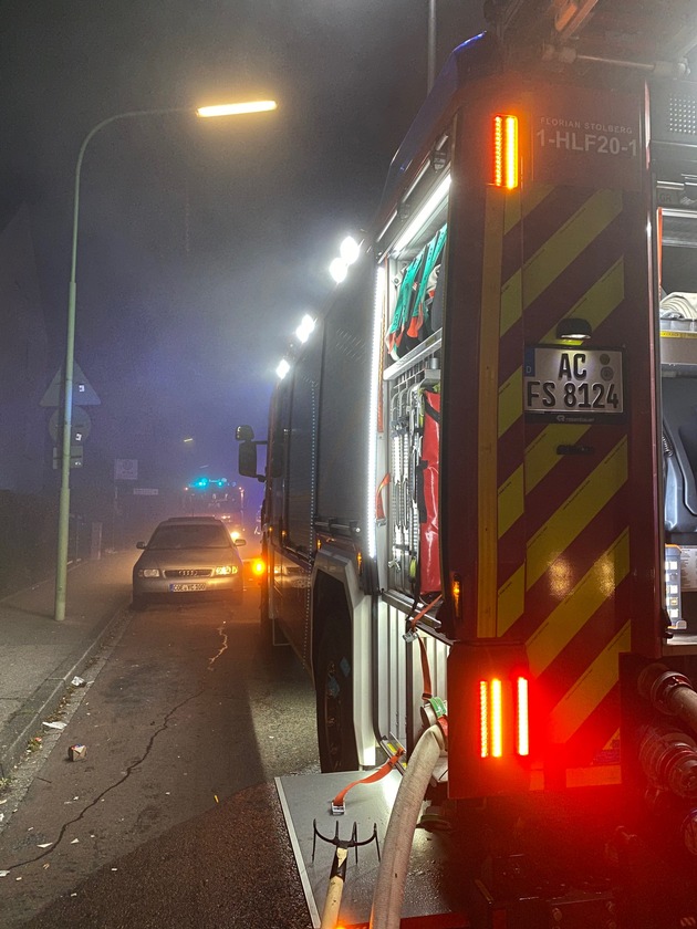 FW-Stolberg: Turbulenter Jahreswechsel - Feuerwehr stark gefordert