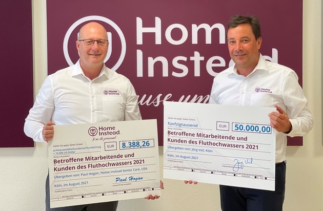 Home Instead GmbH & Co. KG: Unwetterkatastrophe: Mitarbeitende, Betriebe und Gründer von Home Instead spenden mehr als 110.000 Euro
