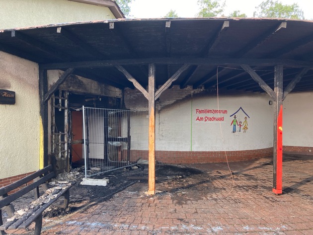 POL-SO: Brand auf einem Kindergartengelände