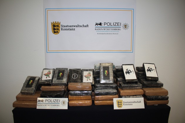 POL-KN: Empfindlicher Schlag gegen das Organisierte Verbrechen - Eine der größten Sicherstellungsmengen von Kokain in Baden-Württemberg jemals