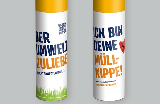 Umweltschutz mit konkreten Maßnahmen stärken / Für eine saubere Umwelt - Kippen gehören in den Müll