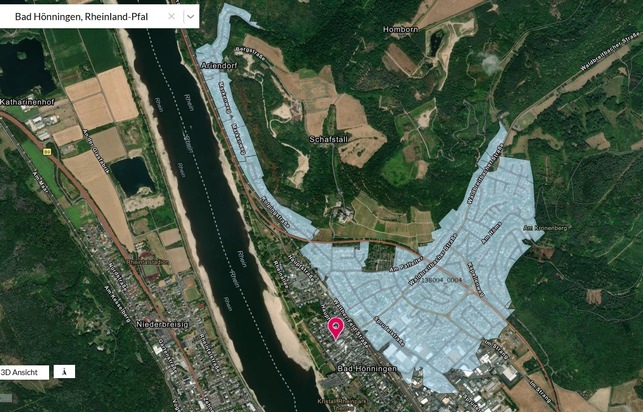 Telekom-Infomobil zum Glasfasernetz in Bad Hönningen